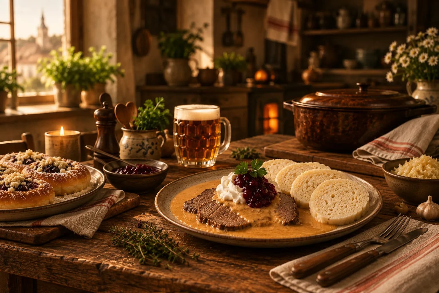 Learn to cook Czech. Then sit down and eat it.